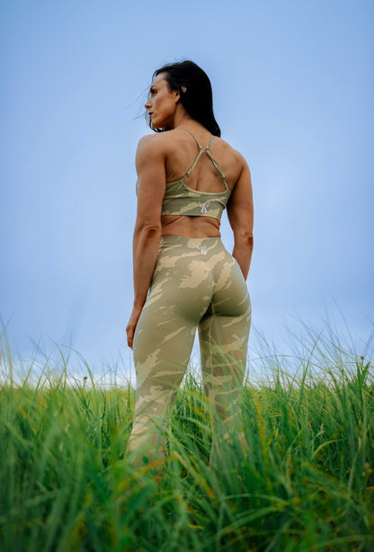 SAFARI SEAMLESS LEGGINGS - BIRCH WOOD/SAND