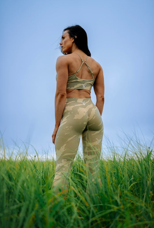 SAFARI SEAMLESS LEGGINGS - BIRCH WOOD/SAND