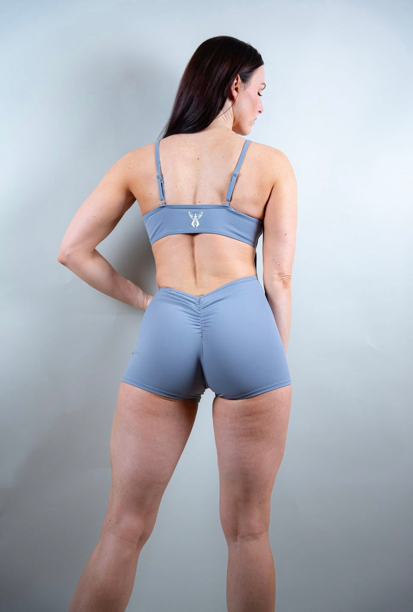 ELECTRA BODYSUIT SHORTS - SMOKEY GREY