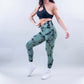 EVOLVE CROSSOVER SCRUNCH LEGGINGS - AMAZON TIE DYE