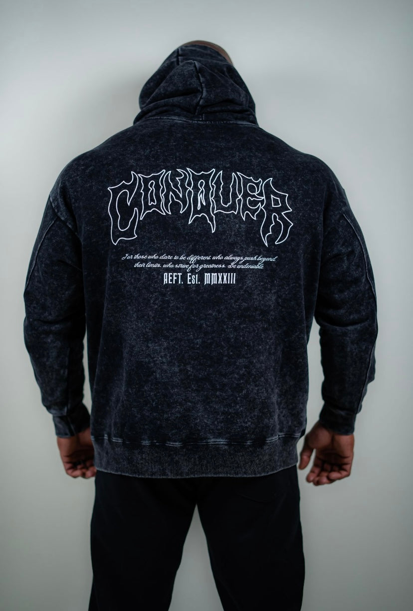 CONQUER HOODIE - BLACK