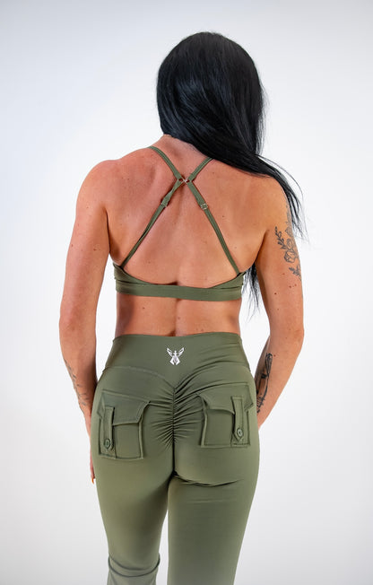 AURORA FLARE LEGGINGS - JUNIPER