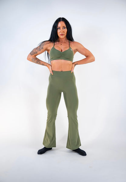 AURORA FLARE LEGGINGS - JUNIPER