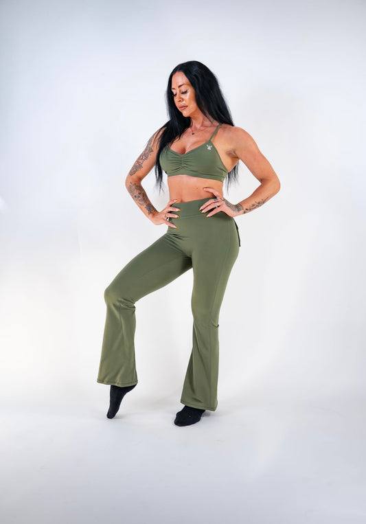 AURORA FLARE LEGGINGS - JUNIPER