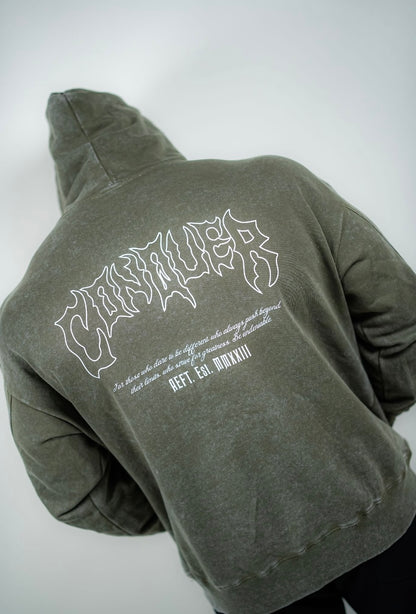 CONQUER HOODIE - OLIVE