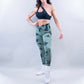 EVOLVE CROSSOVER SCRUNCH LEGGINGS - AMAZON TIE DYE