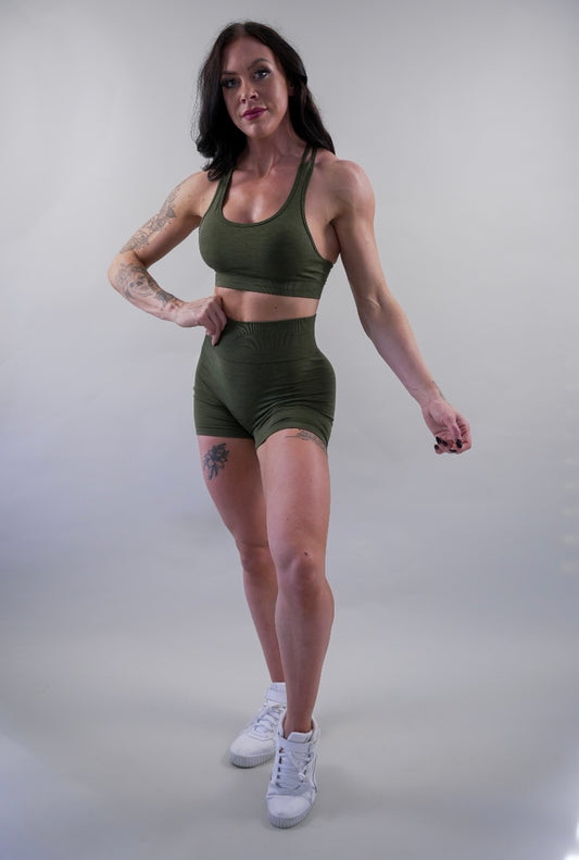 VITAL SEAMLESS BRA - OLIVE