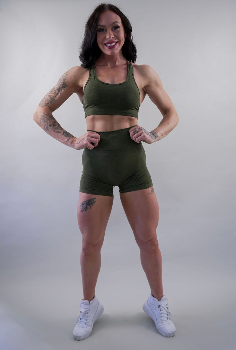 VITAL SEAMLESS BRA - OLIVE