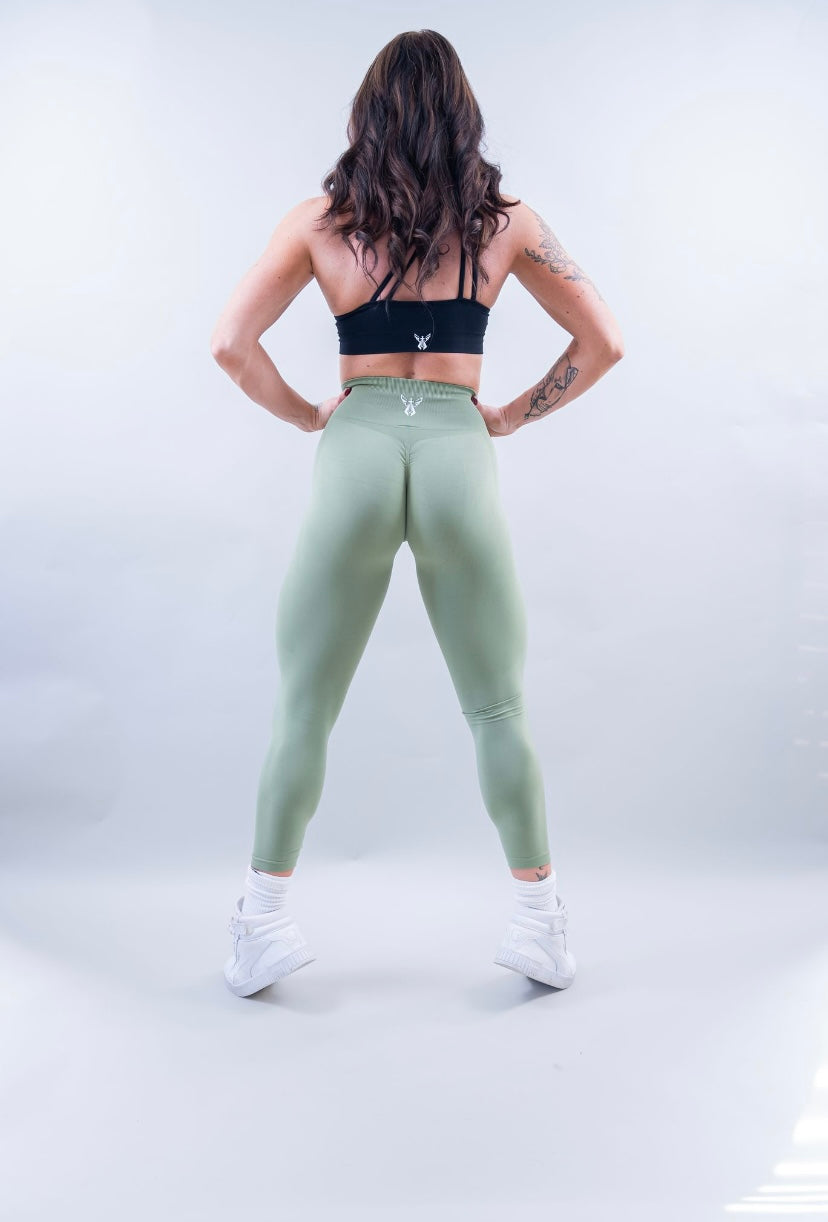 EXPAND SEAMLESS LEGGINGS - LIGHT OLIVE