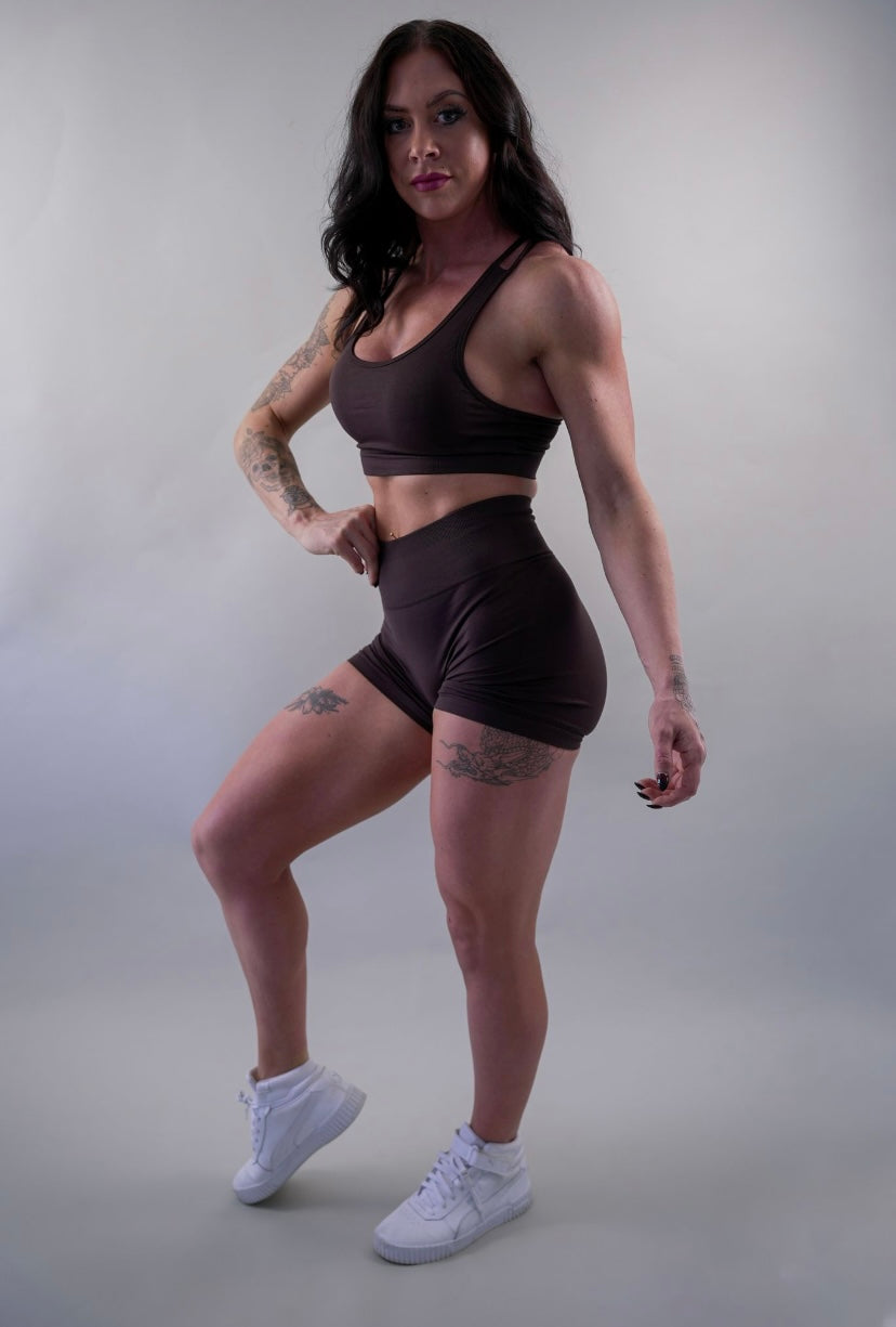 DELUXE SEAMLESS SHORT - CHOCOLATE