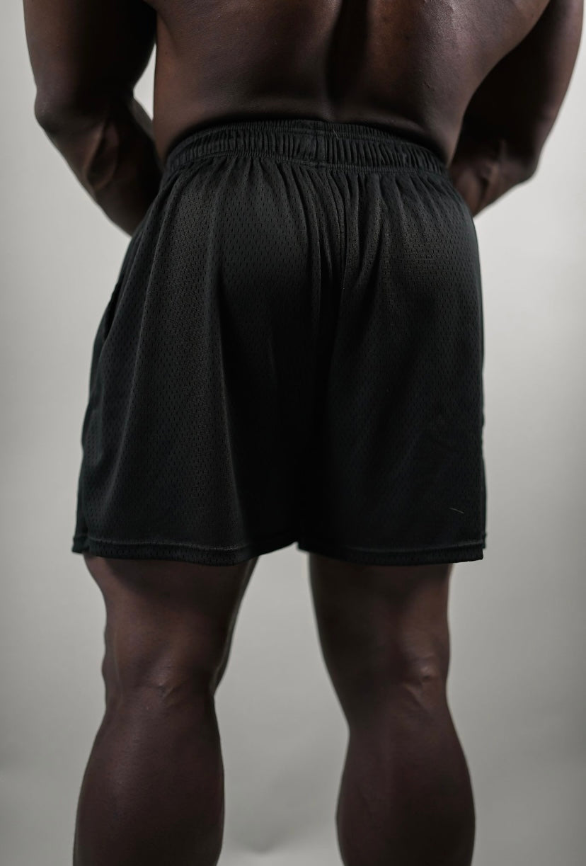 AESTHETICS MESH SHORTS - BLACK