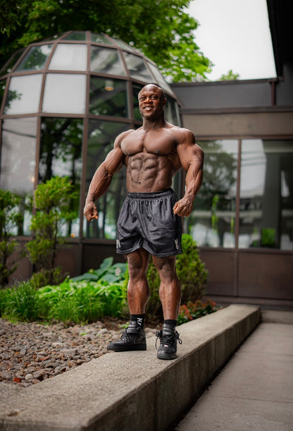 AEFT MESH SHORTS - BLACK