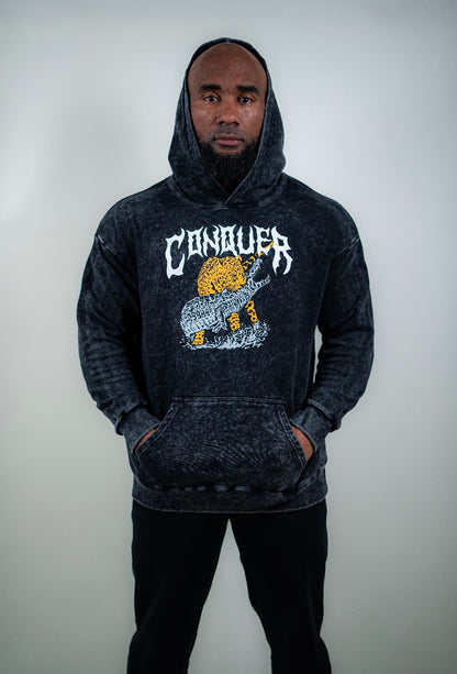 CONQUER HOODIE - BLACK