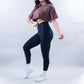 ELEVATE CROP TEE - TUSCAN BROWN