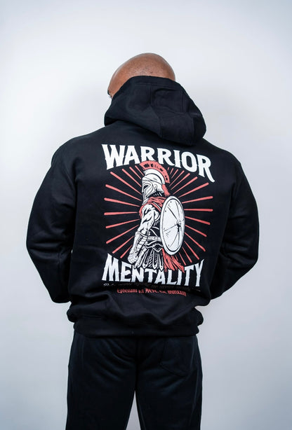 WARRIOR MENTALITY HOODIE - BLACK