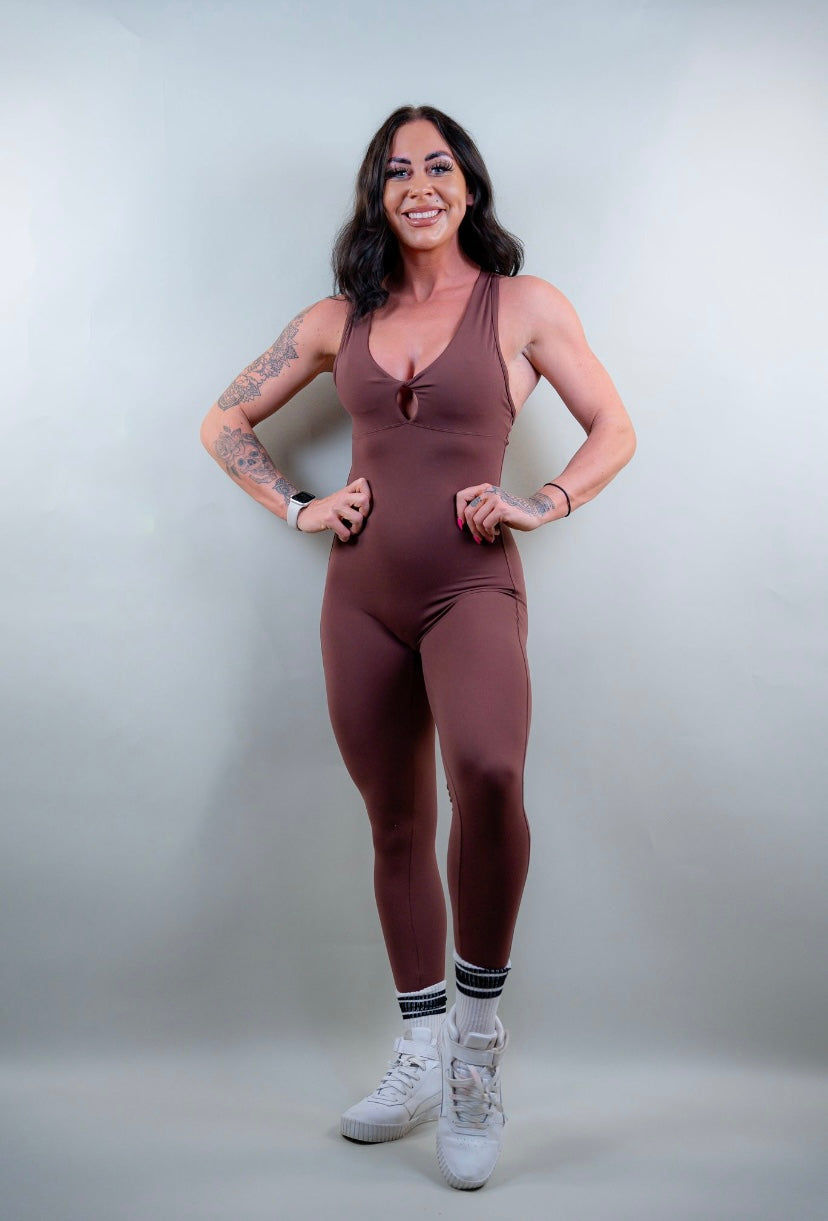 ELECTRA BODYSUIT - TUSCAN BROWN
