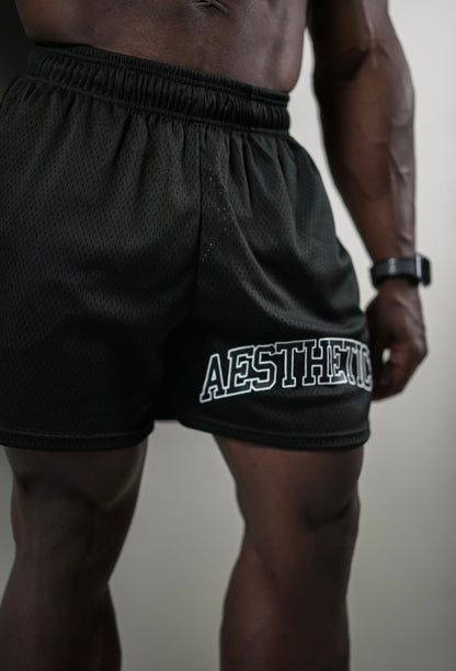 AESTHETICS MESH SHORTS - BLACK