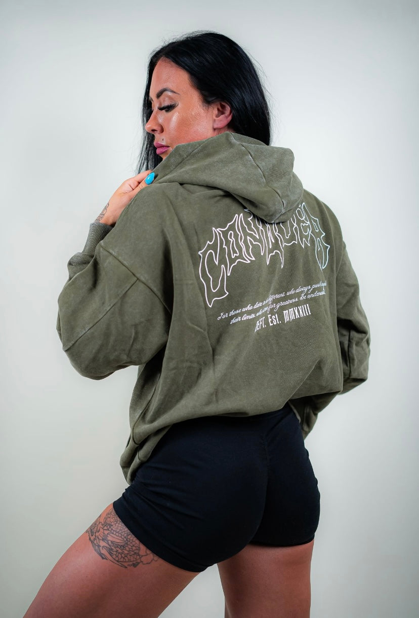 CONQUER HOODIE - OLIVE