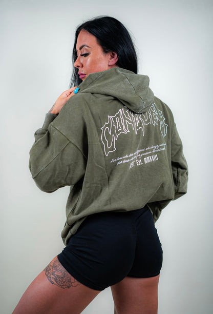 CONQUER HOODIE - OLIVE