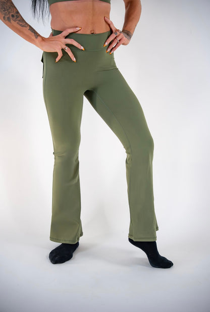 AURORA FLARE LEGGINGS - JUNIPER