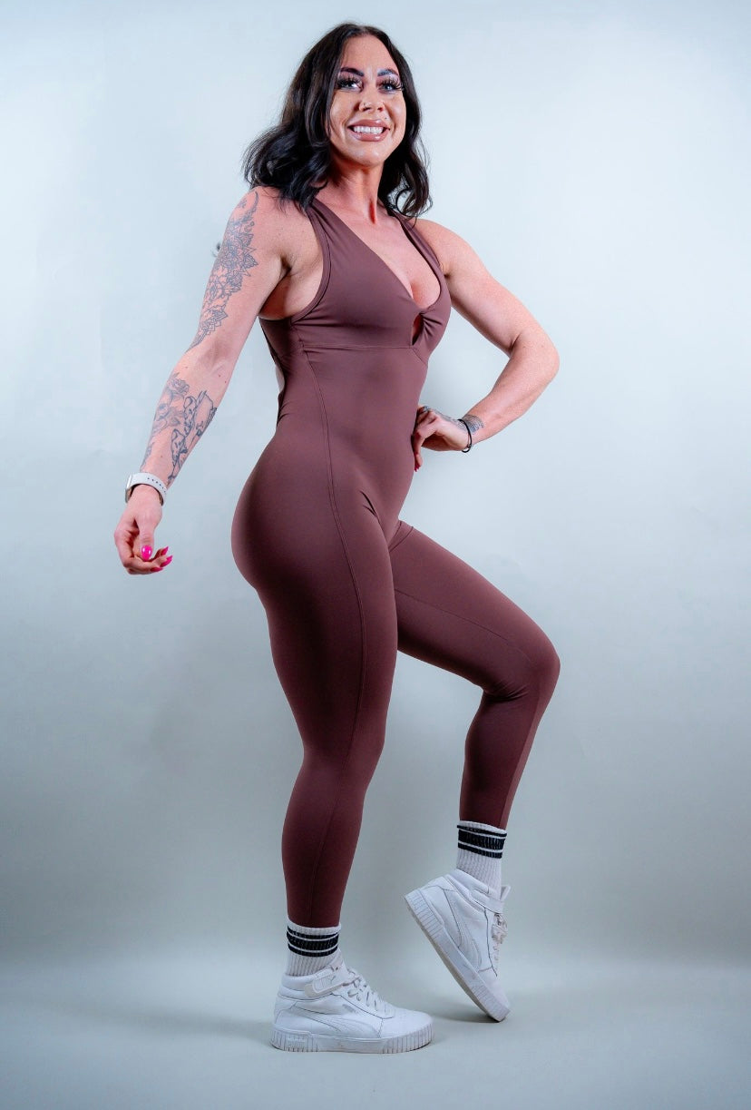 ELECTRA BODYSUIT - TUSCAN BROWN