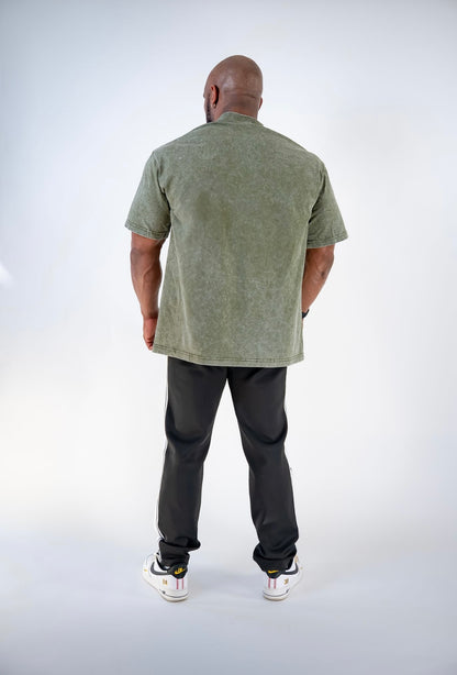 FEAR NO EVIL OVERSIZED TEE - DARK OLIVE