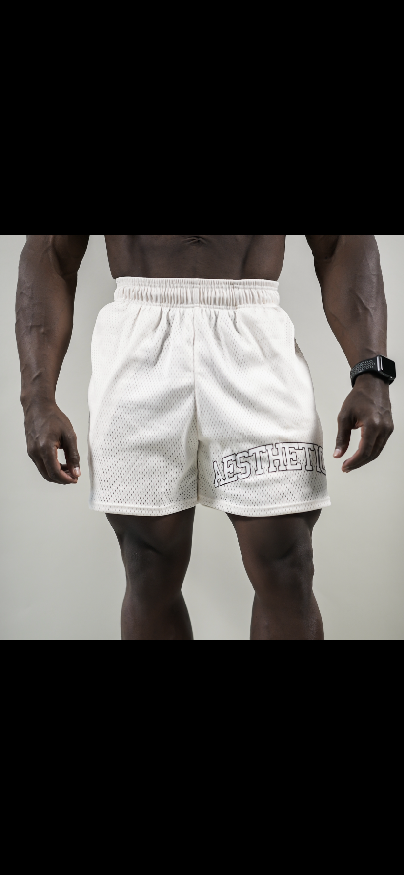 AESTHETICS MESH SHORTS - WHITE