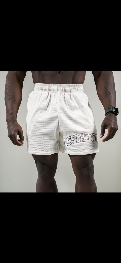 AESTHETICS MESH SHORTS - WHITE