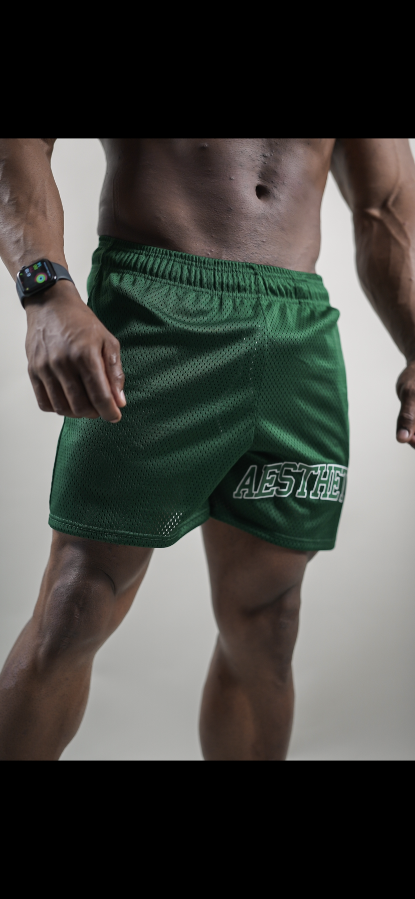 AESTHETICS MESH SHORTS - FOREST GREEN