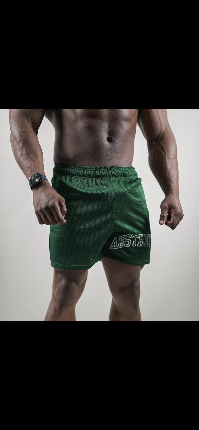 AESTHETICS MESH SHORTS - FOREST GREEN