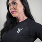 ELEVATE LONG SLEEVE CROP TOP - BLACK