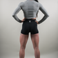ELEVATE LONG SLEEVE CROP TOP - PLATINUM