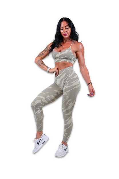 SAFARI SEAMLESS LEGGINGS - BIRCH WOOD/SAND