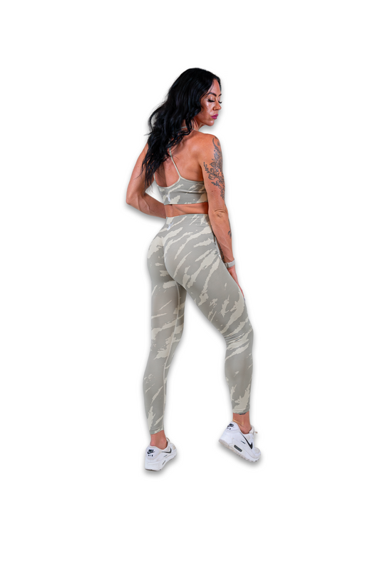 SAFARI SEAMLESS LEGGINGS - BIRCH WOOD/SAND