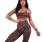 SAFARI SEAMLESS BRA - DARK CHESTNUT/CASHMERE