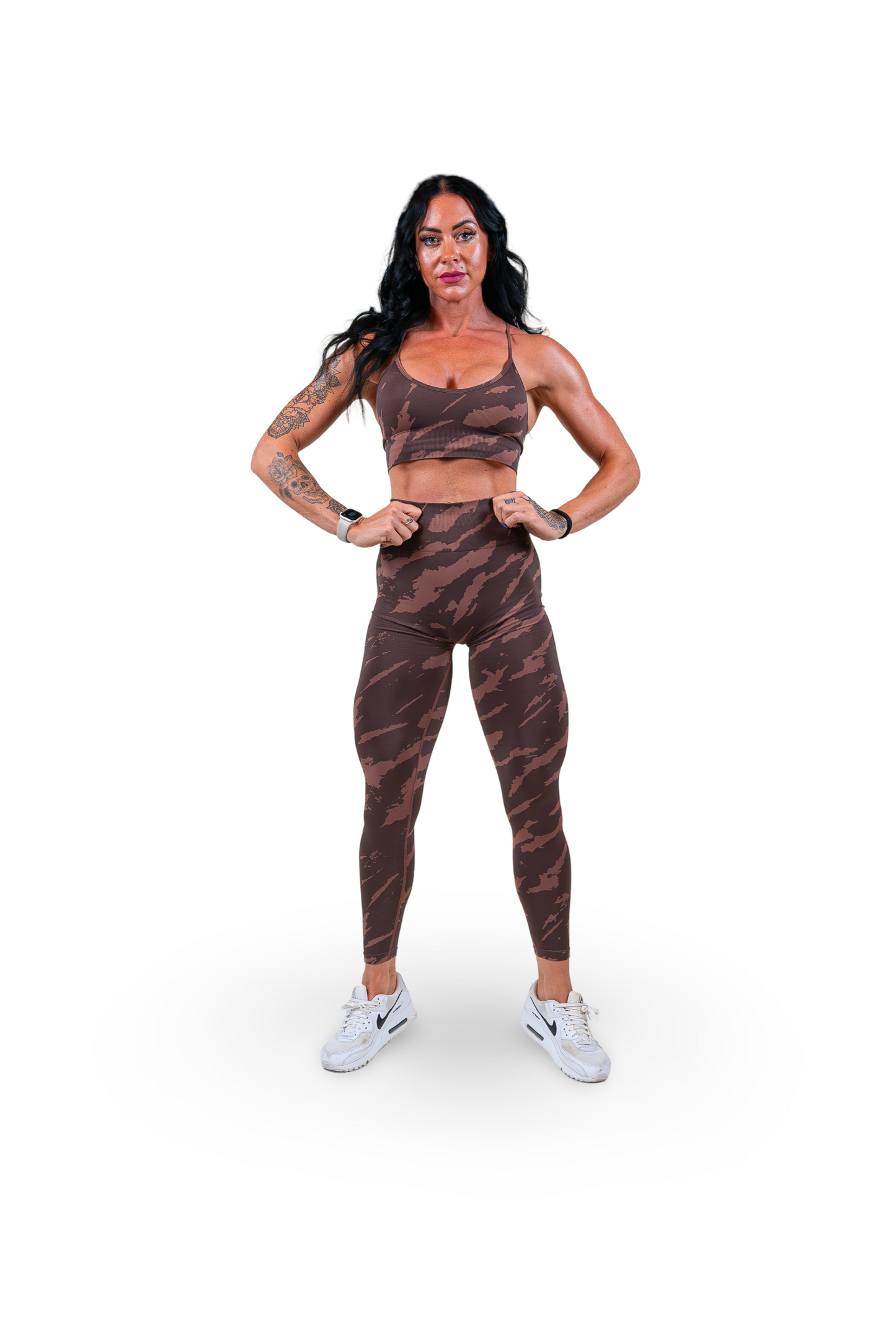 SAFARI SEAMLESS BRA - DARK CHESTNUT/CASHMERE