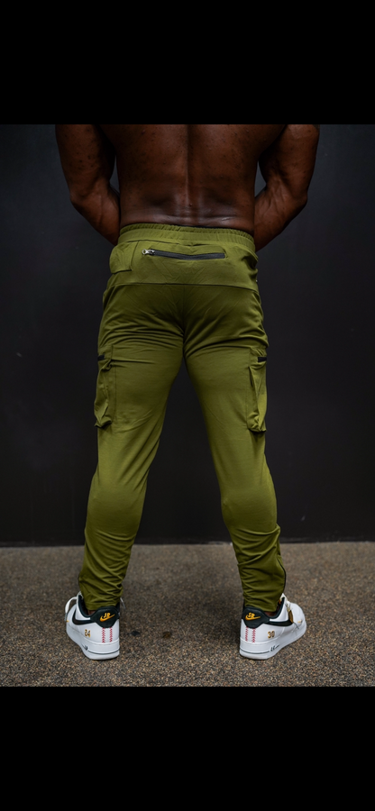 TACTICAL CARGO JOGGERS - OLIVE