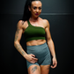 DELUXE SEAMLESS BRA - FOREST GREEN