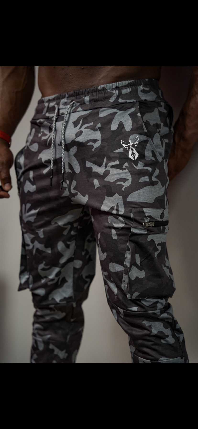 TACTICAL CARGO JOGGERS - BLACK CAMO