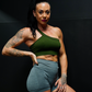 DELUXE SEAMLESS BRA - FOREST GREEN