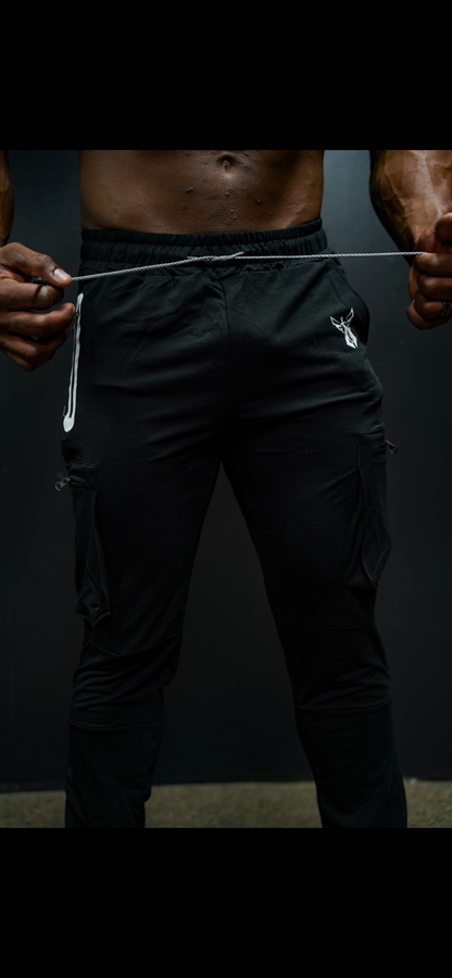 TACTICAL CARGO JOGGERS - BLACK