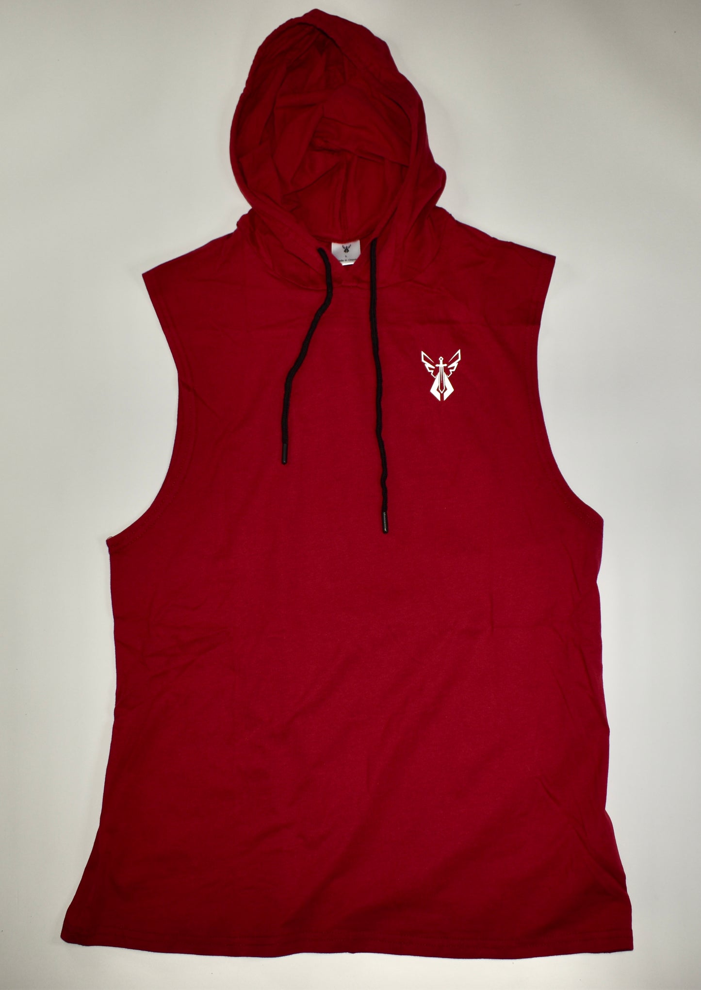 ICON SLEEVELESS HOODIE - BURGUNGY