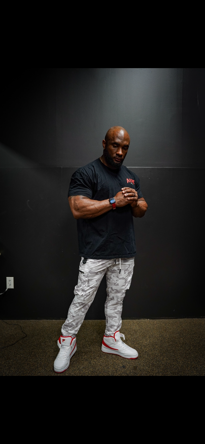 TACTICAL CARGO JOGGERS - WHITE CAMO