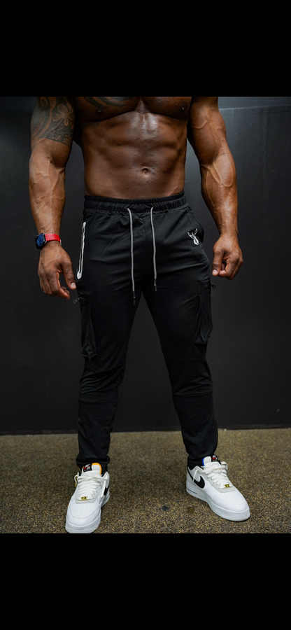 TACTICAL CARGO JOGGERS - BLACK