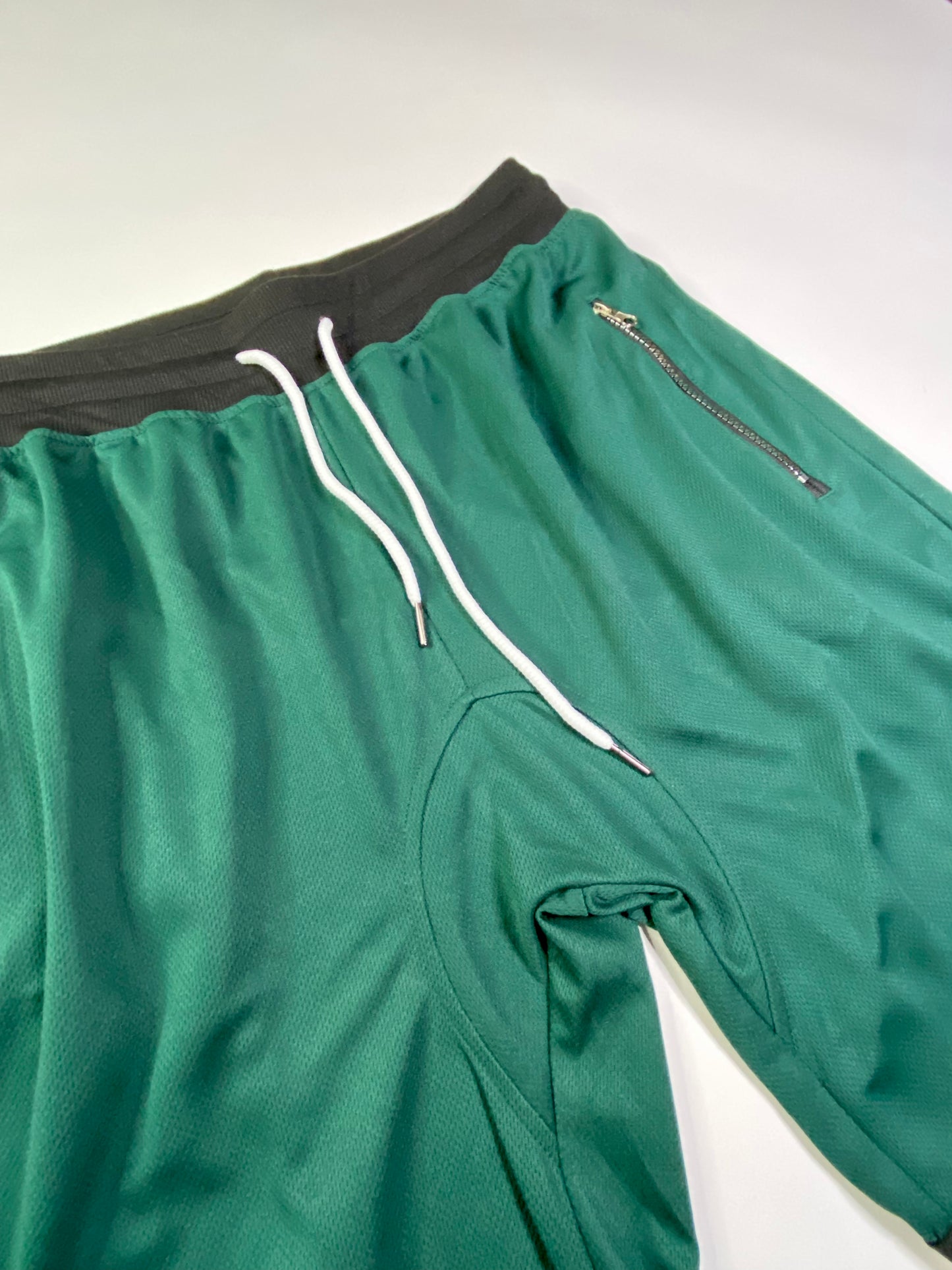 Victory Mesh Shorts - Forest Green