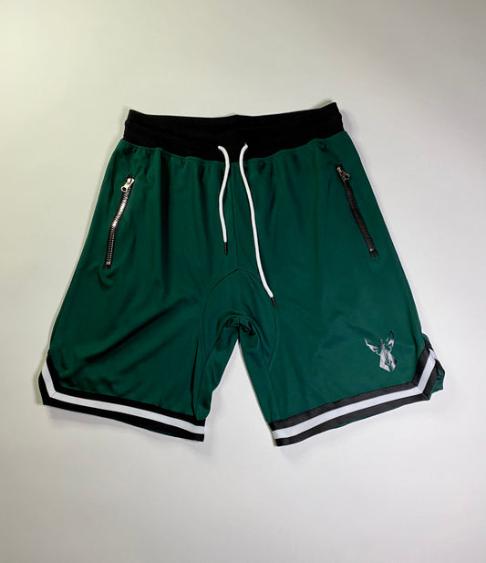 Mesh Victory Shorts - Forest Green
